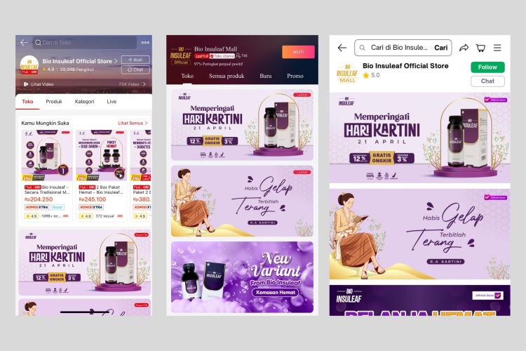 (Marketplace dari Bio Insuleaf, sumber : tim Bio Insuleaf)