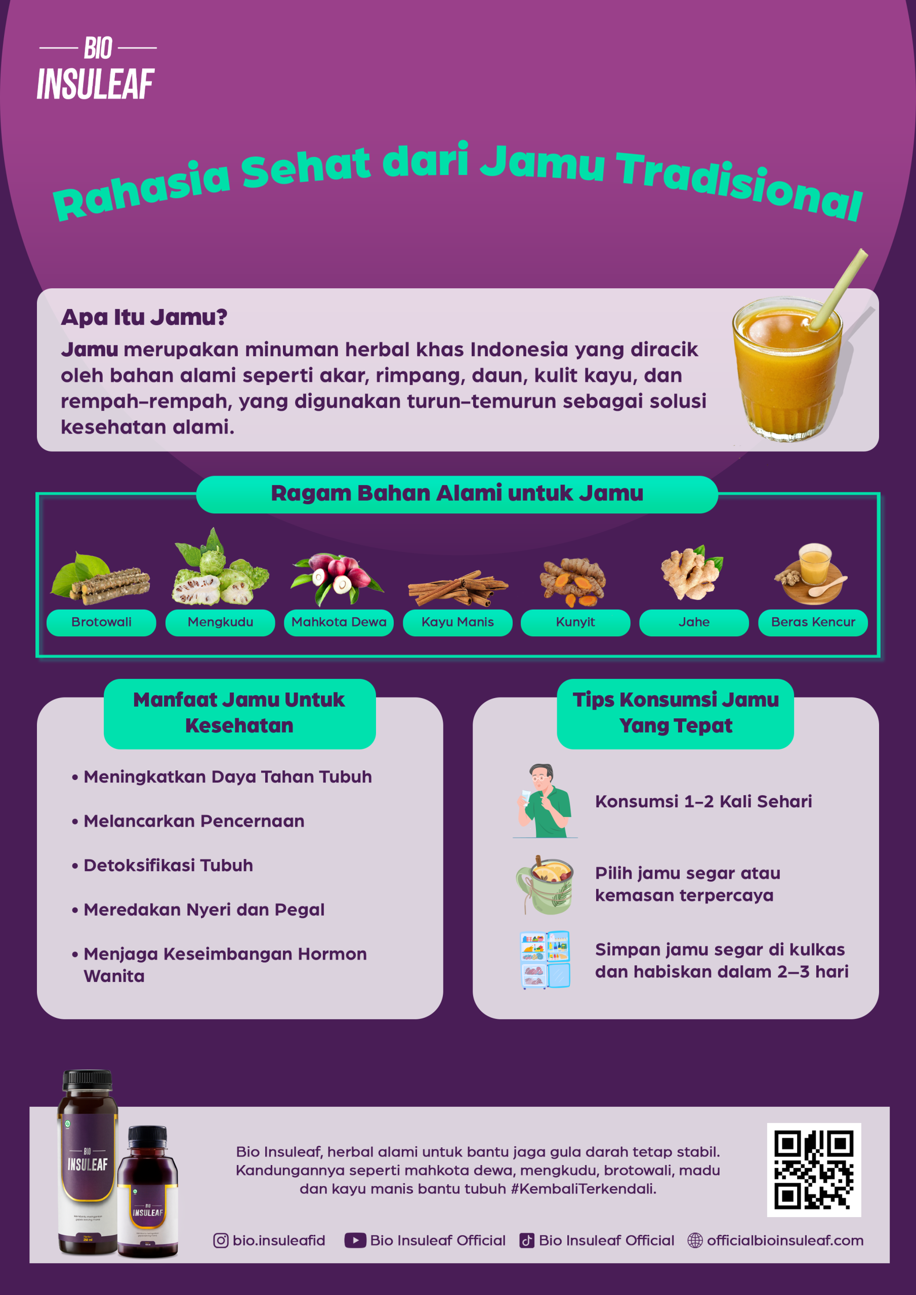 (Infografis jamu tradisional, sumber : tim Bio Insuleaf)